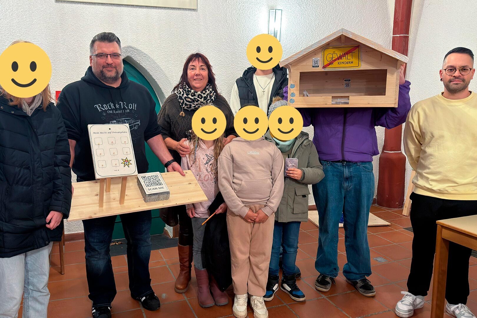 Präsentation der Modelle für den Kinderrechtepfad Präsentation der Modelle für den Kinderrechtepfad