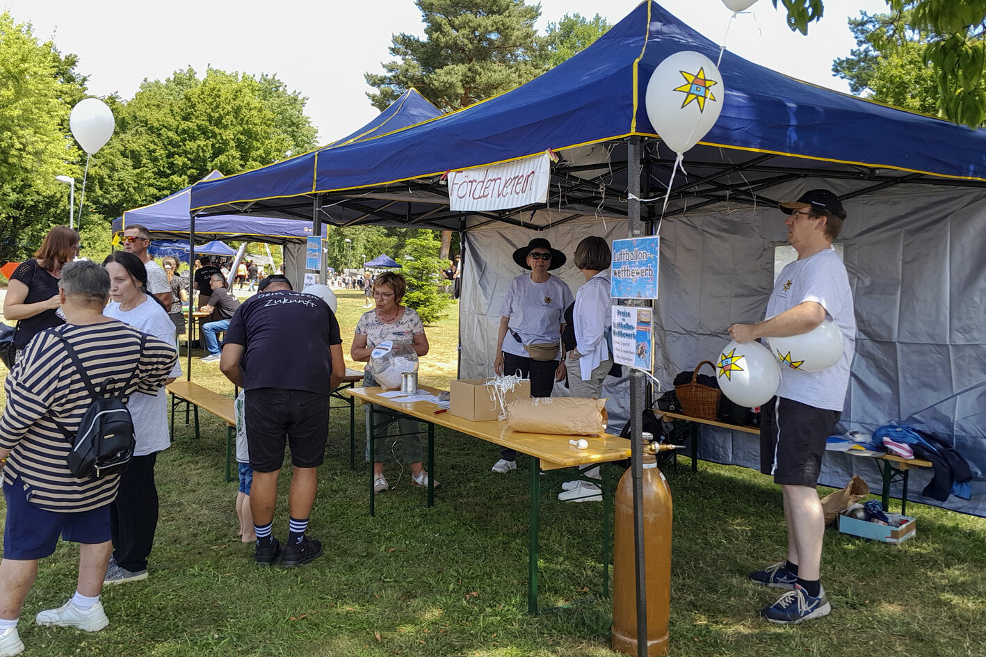 Stand beim Wettbewerb