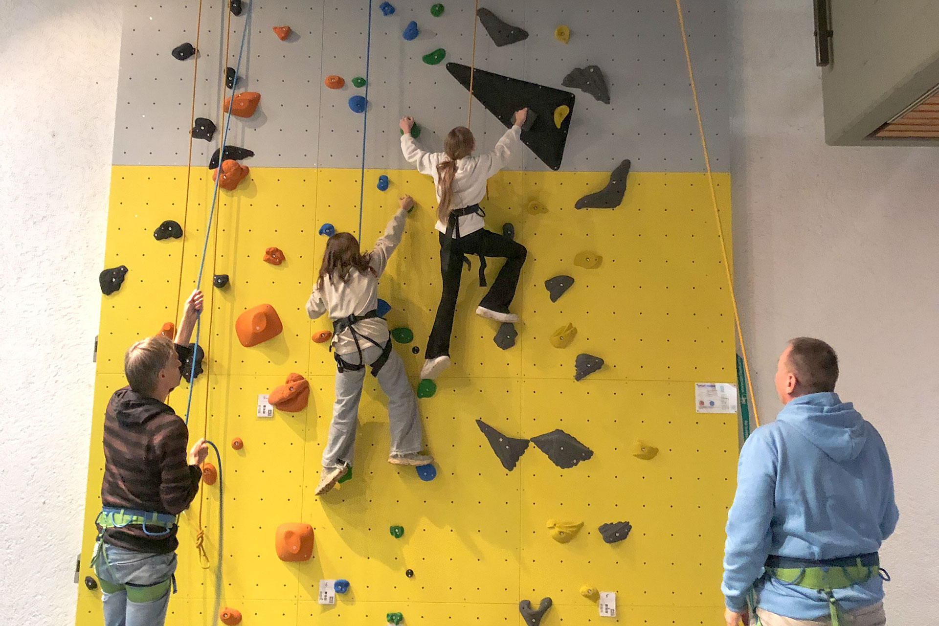 Unter professioneller Anleitung geht es hoch hinaus Unter professioneller Anleitung geht es hoch hinaus